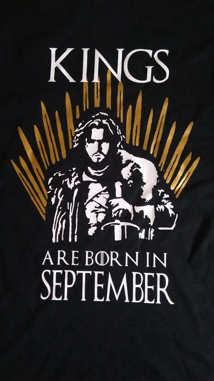 Polera Kings Are Born In: Mes Elección, Game Of Thrones